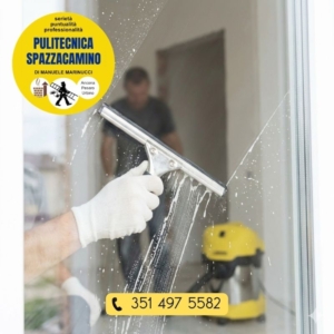 Pulizia Post-Cantiere Lavaggio Vetrate Grandi