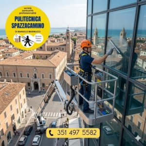 Pulizia Vetri Lavaggio ad Alta Quota